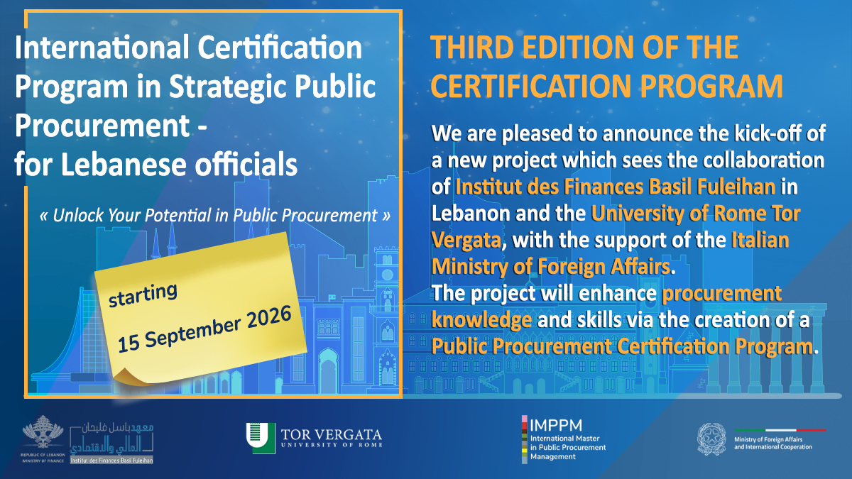 Certification Program in Strategic Public Procurement